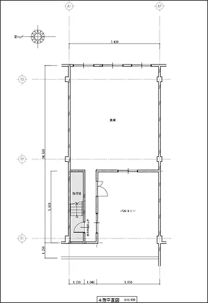 4階の間取り図