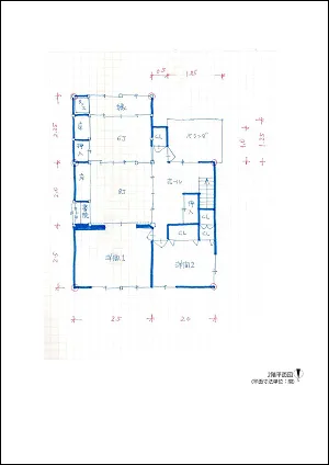 2階の間取り図